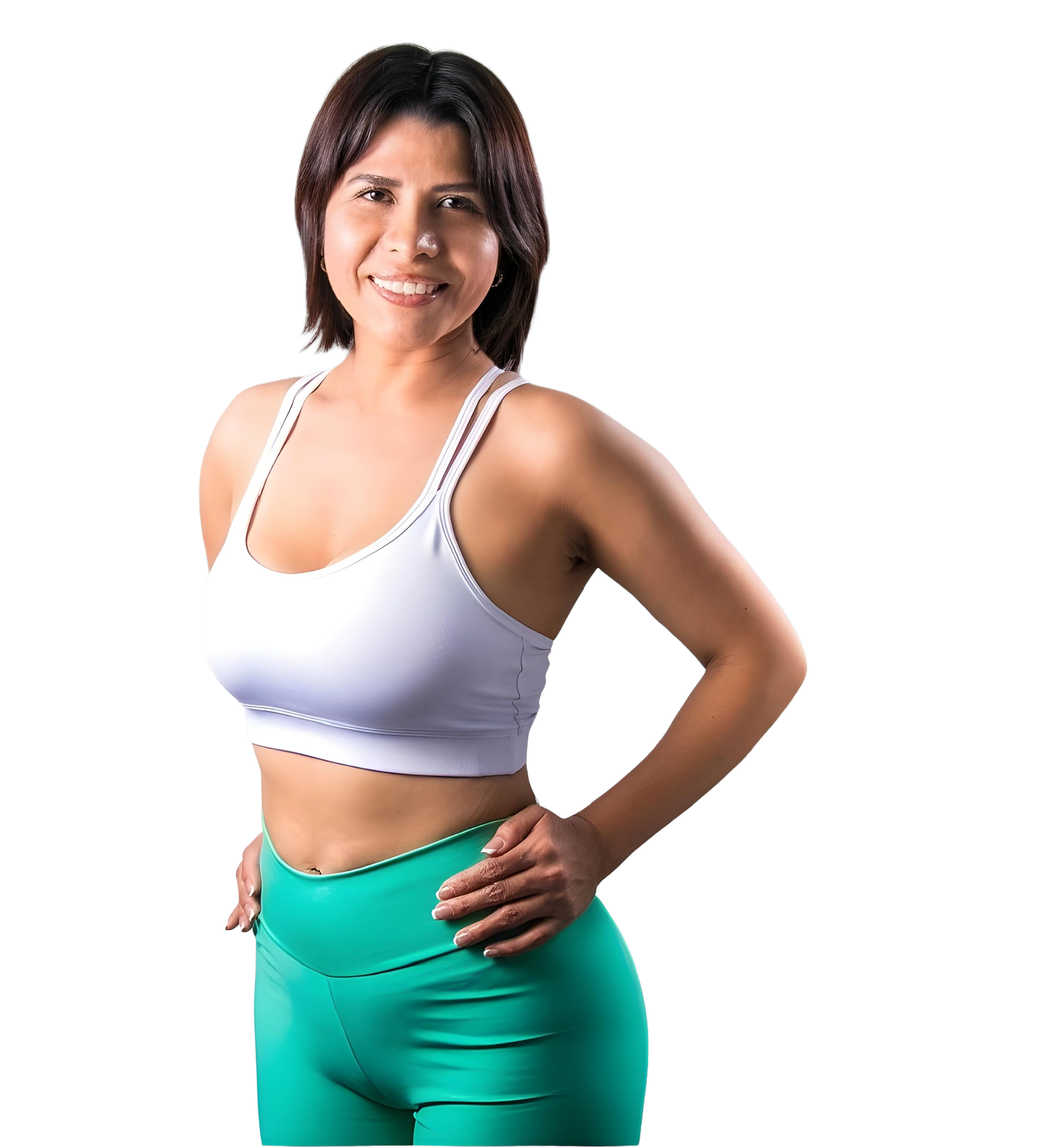 Entrenadora personal guiando entrenamiento funcional seguro